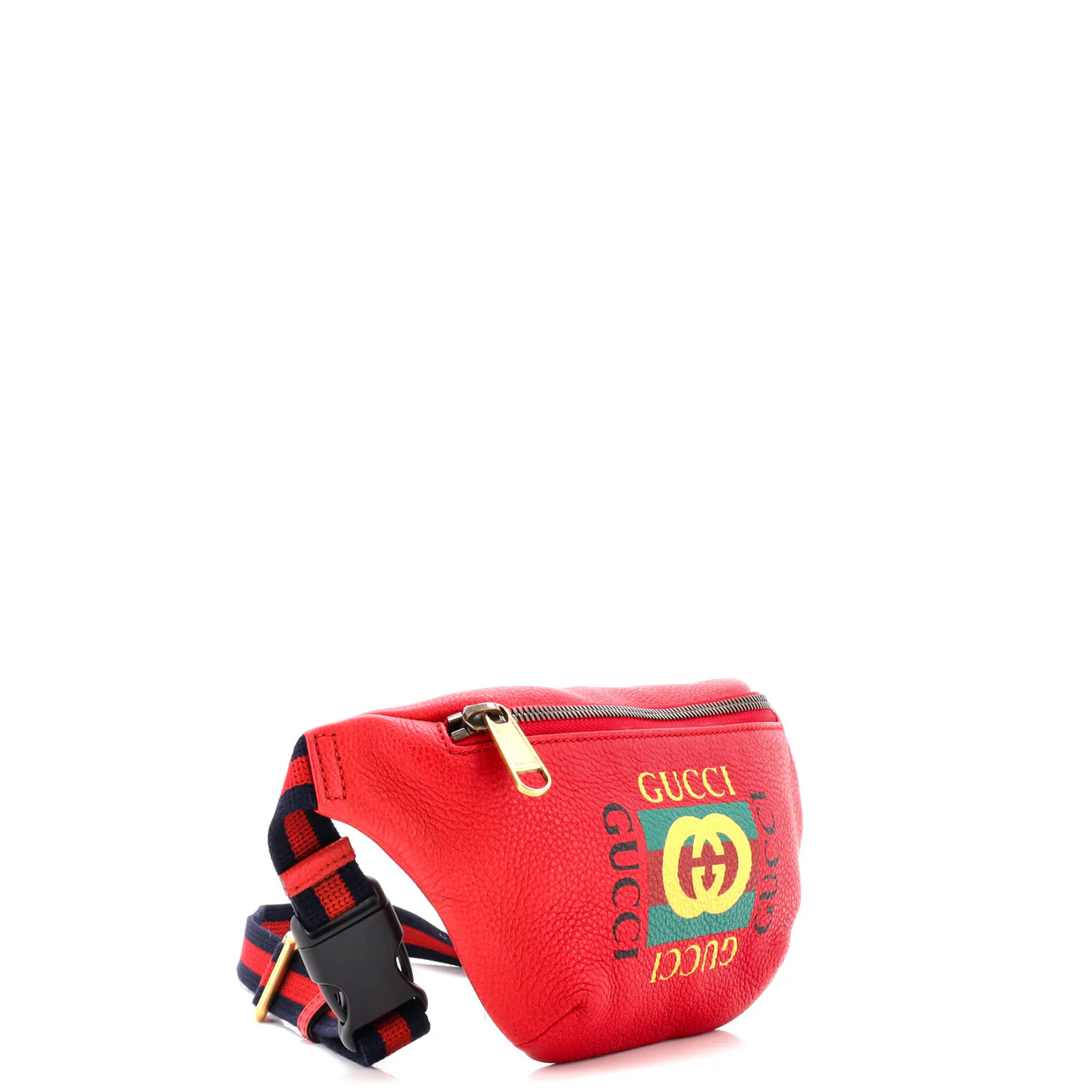 Logo Belt Bag Printed Leather Small - Deep Luxury
