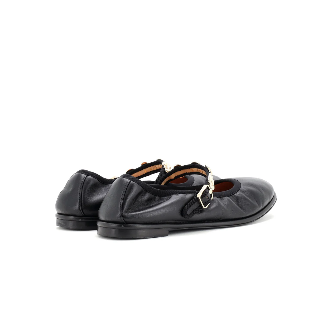 Women's Charm Mary Jane Flats Leather - Deep Luxury