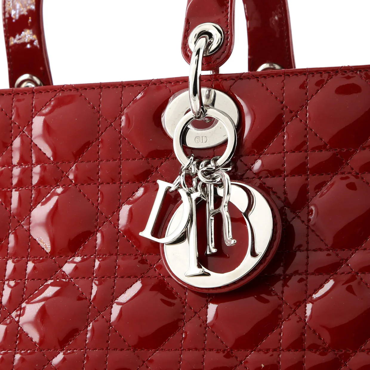 Lady Dior Bag Cannage Quilt Patent Large - Deep Luxury