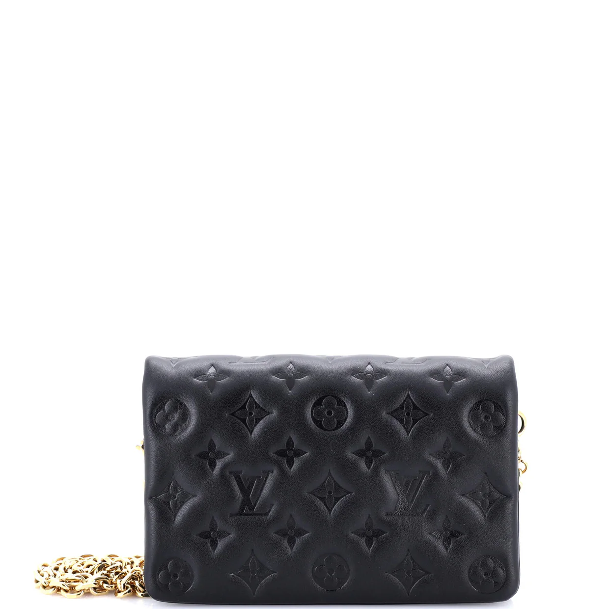 Coussin Pochette Monogram Embossed Lambskin - Deep Luxury