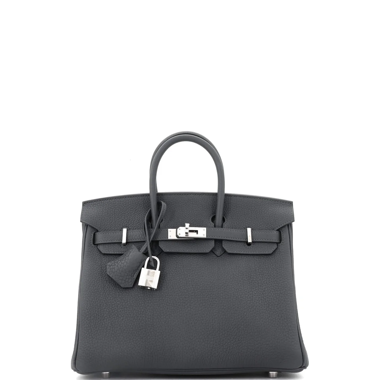 Birkin Handbag Grey Togo with Palladium Hardware 25 - Deep Luxury