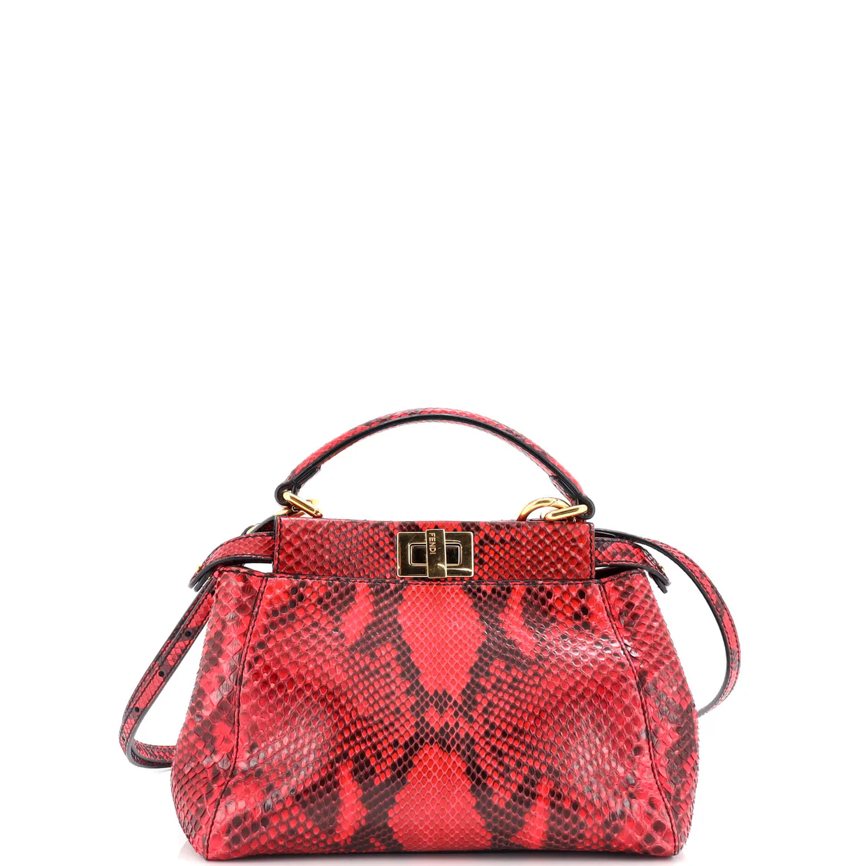 Peekaboo Bag Python Mini - Deep Luxury