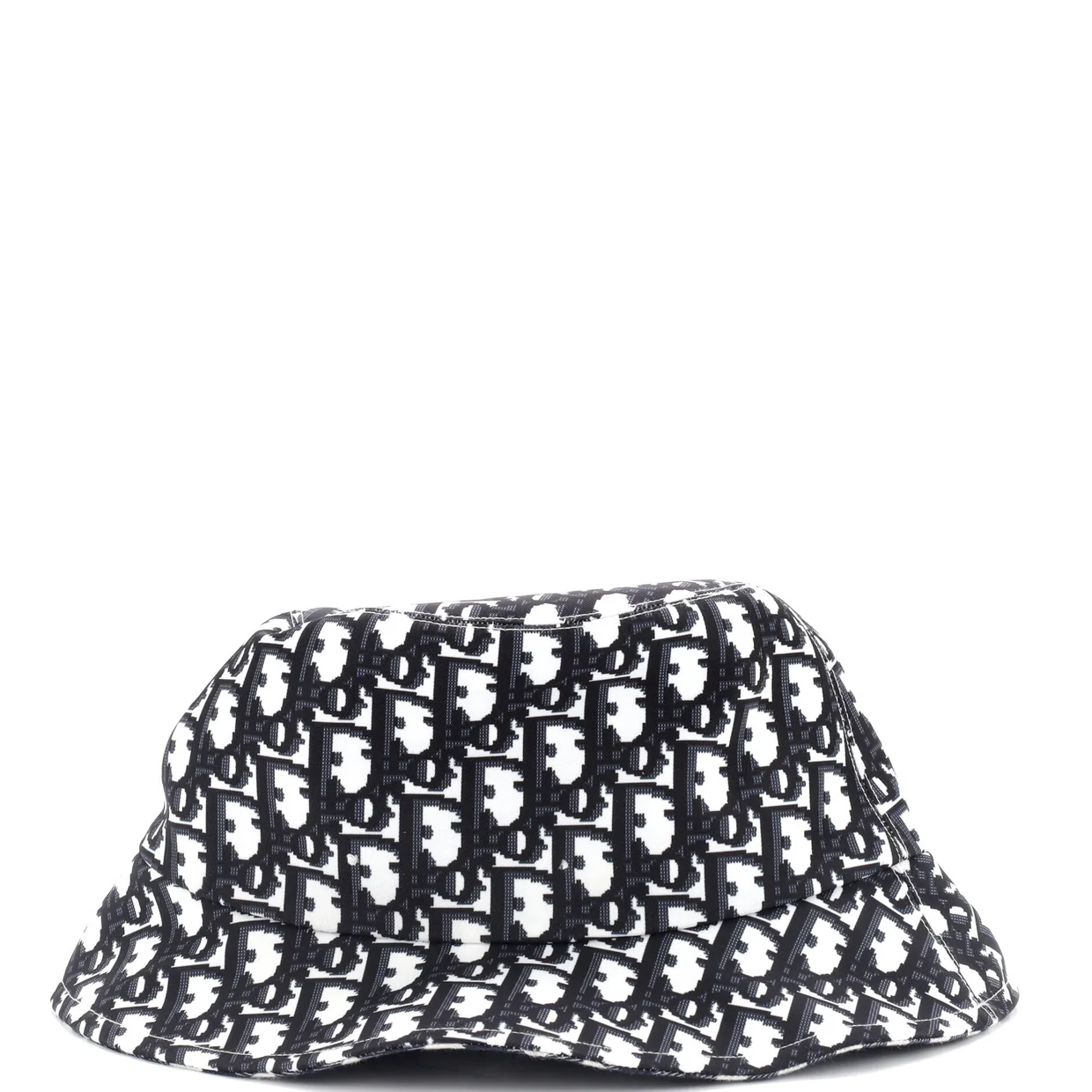 Reversible Small Brim Bucket Hat Check'N'Dior and Oblique Canvas - Deep Luxury