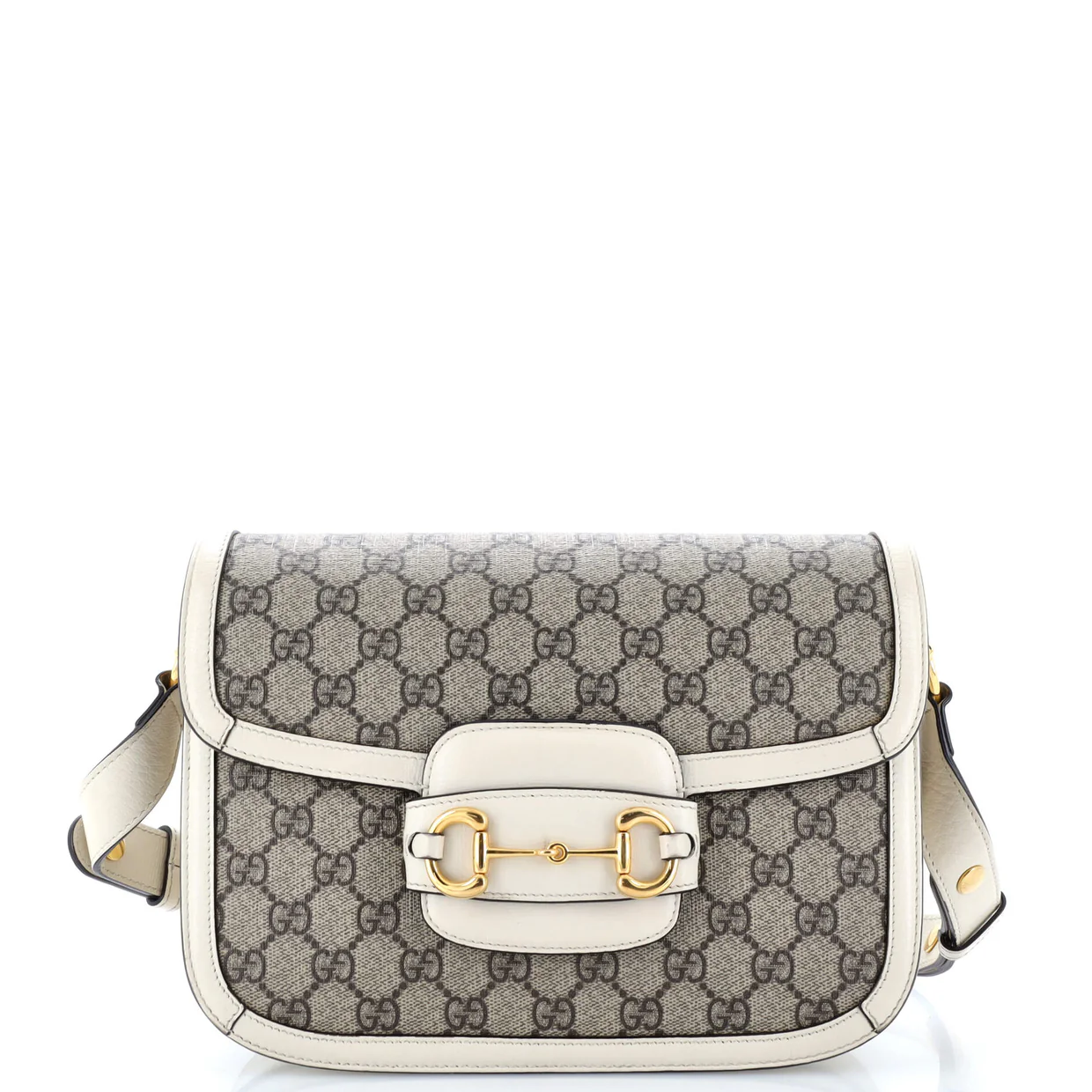 Horsebit 1955 Shoulder Bag GG Coated Canvas Small - Deep Luxury