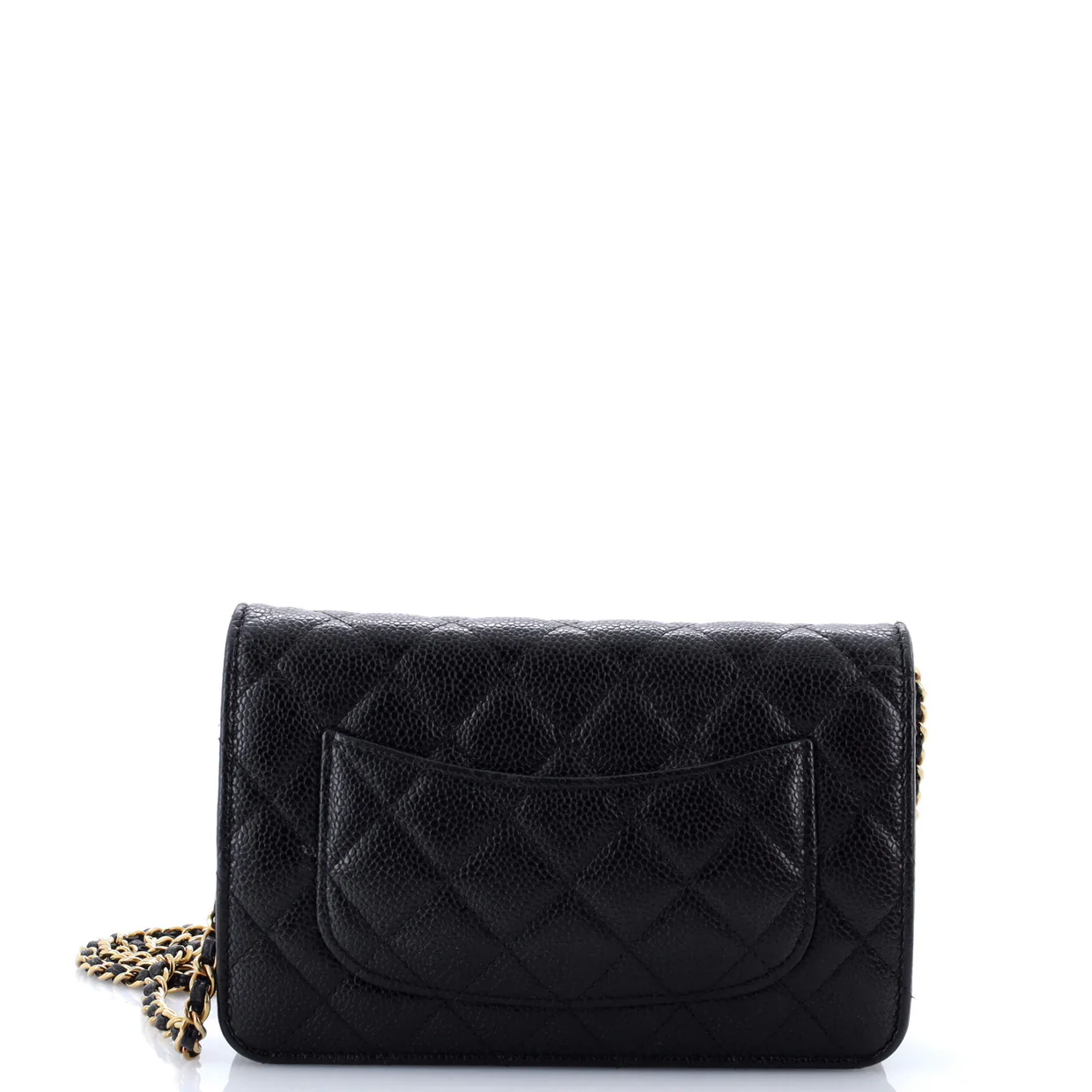 Wallet on Chain Quilted Caviar - Deep Luxury