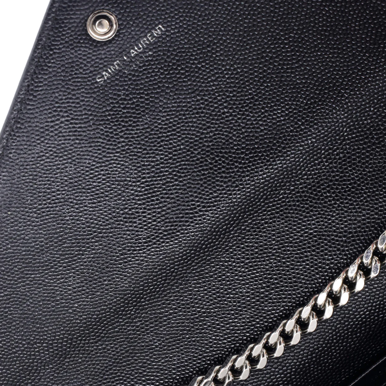 Classic Monogram Wallet on Chain Matelasse Chevron Leather Medium - Deep Luxury