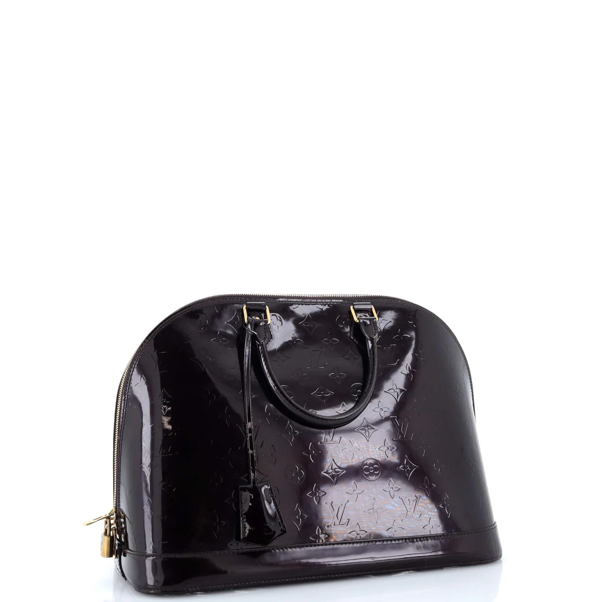 Alma Handbag Monogram Vernis GM - Deep Luxury