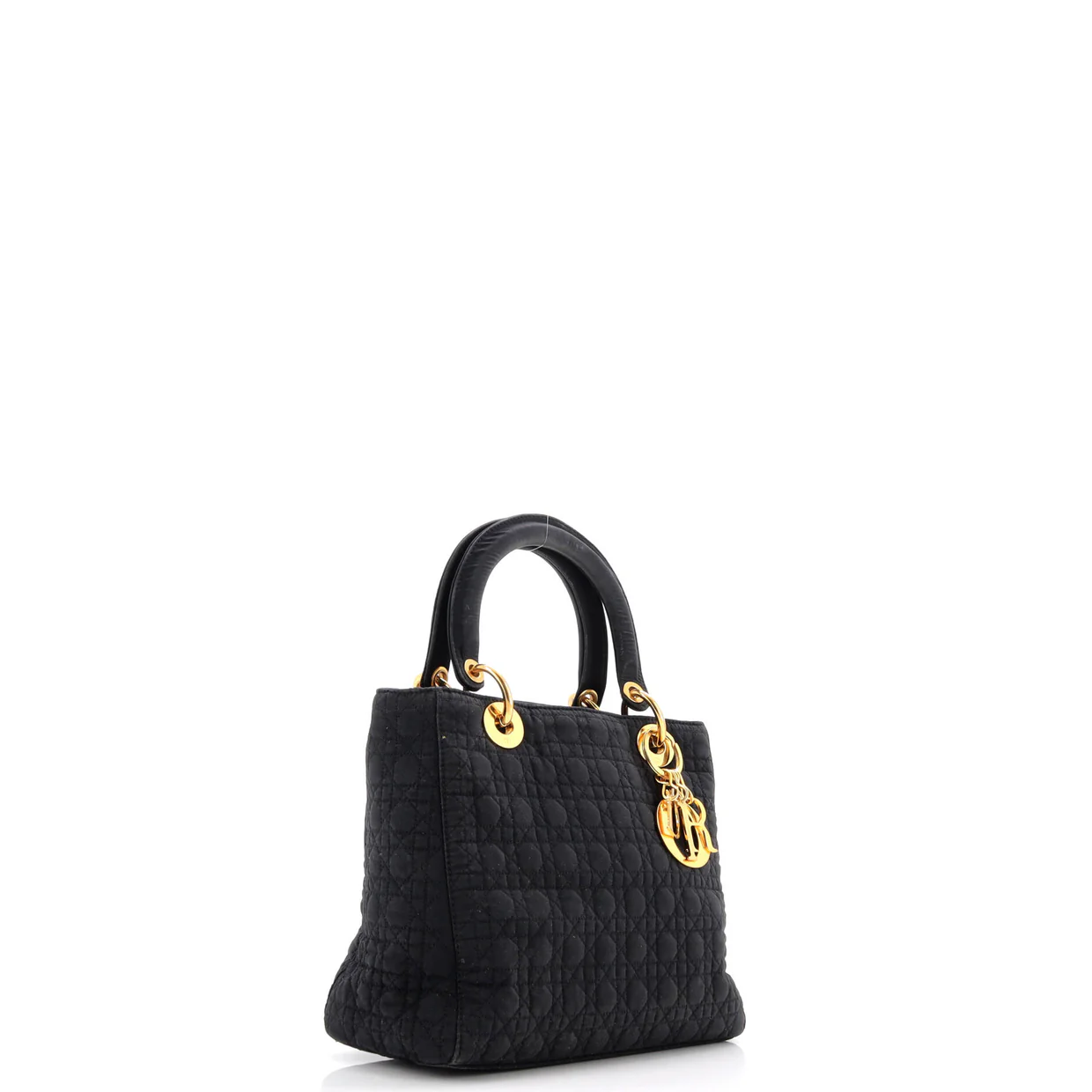 Vintage Lady Dior Bag Cannage Quilt Nylon Medium - Deep Luxury