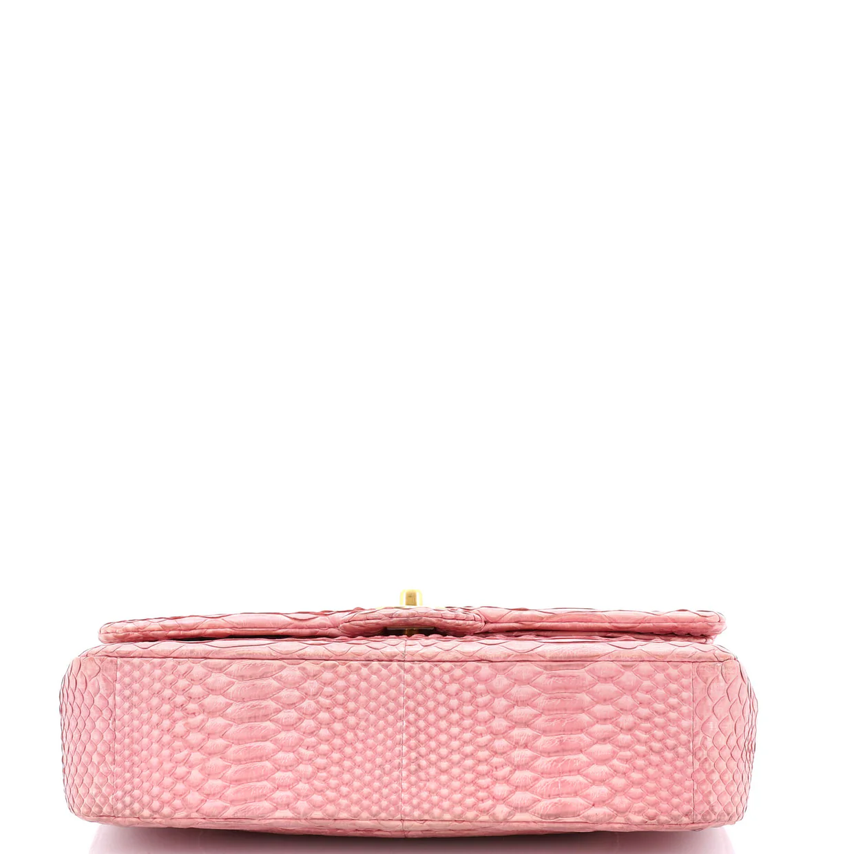 Classic Double Flap Bag Python Medium - Deep Luxury