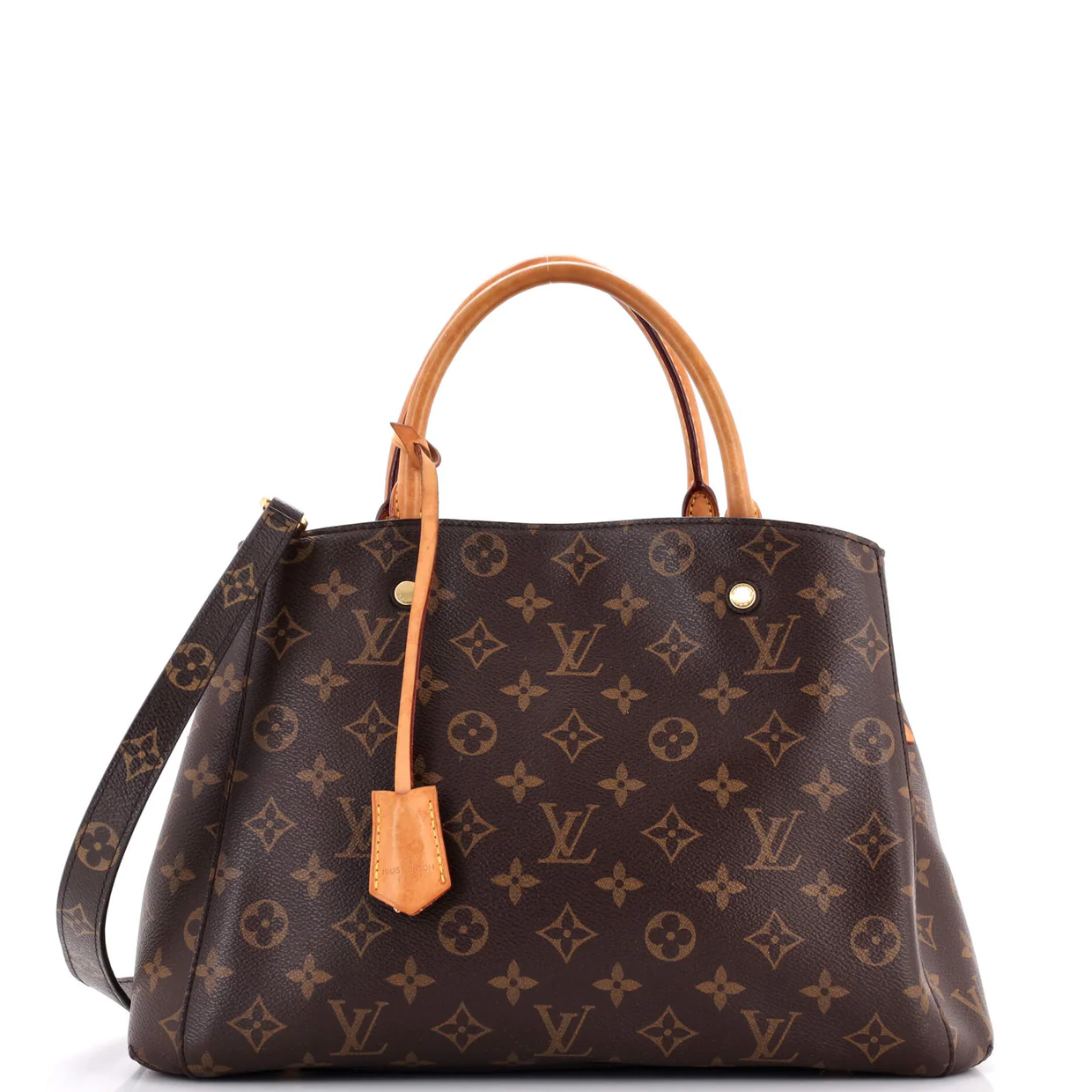 Montaigne Handbag Monogram Canvas MM - Deep Luxury