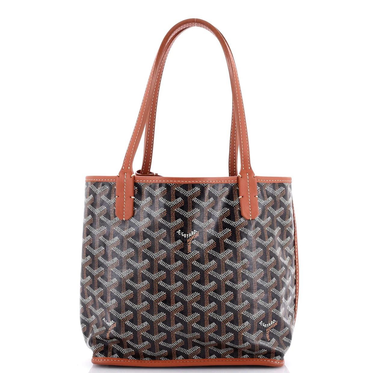 Anjou Reversible Tote Coated Canvas Mini - Deep Luxury