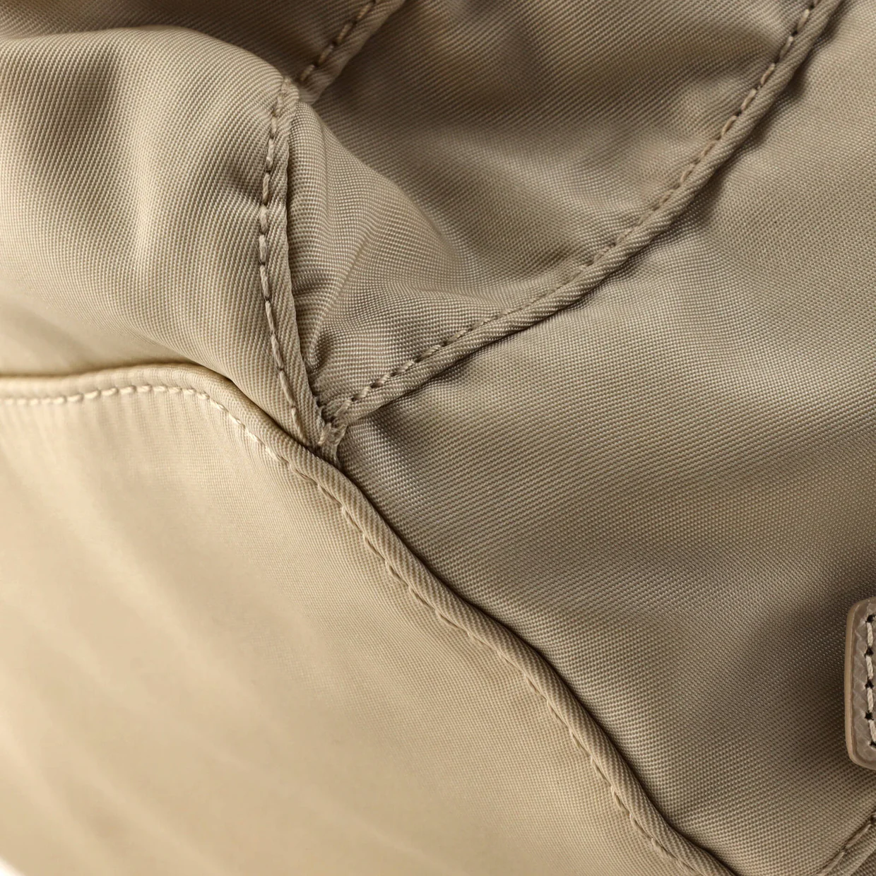 Double Front Pocket Backpack Re-Nylon with Leather Medium - Deep Luxury