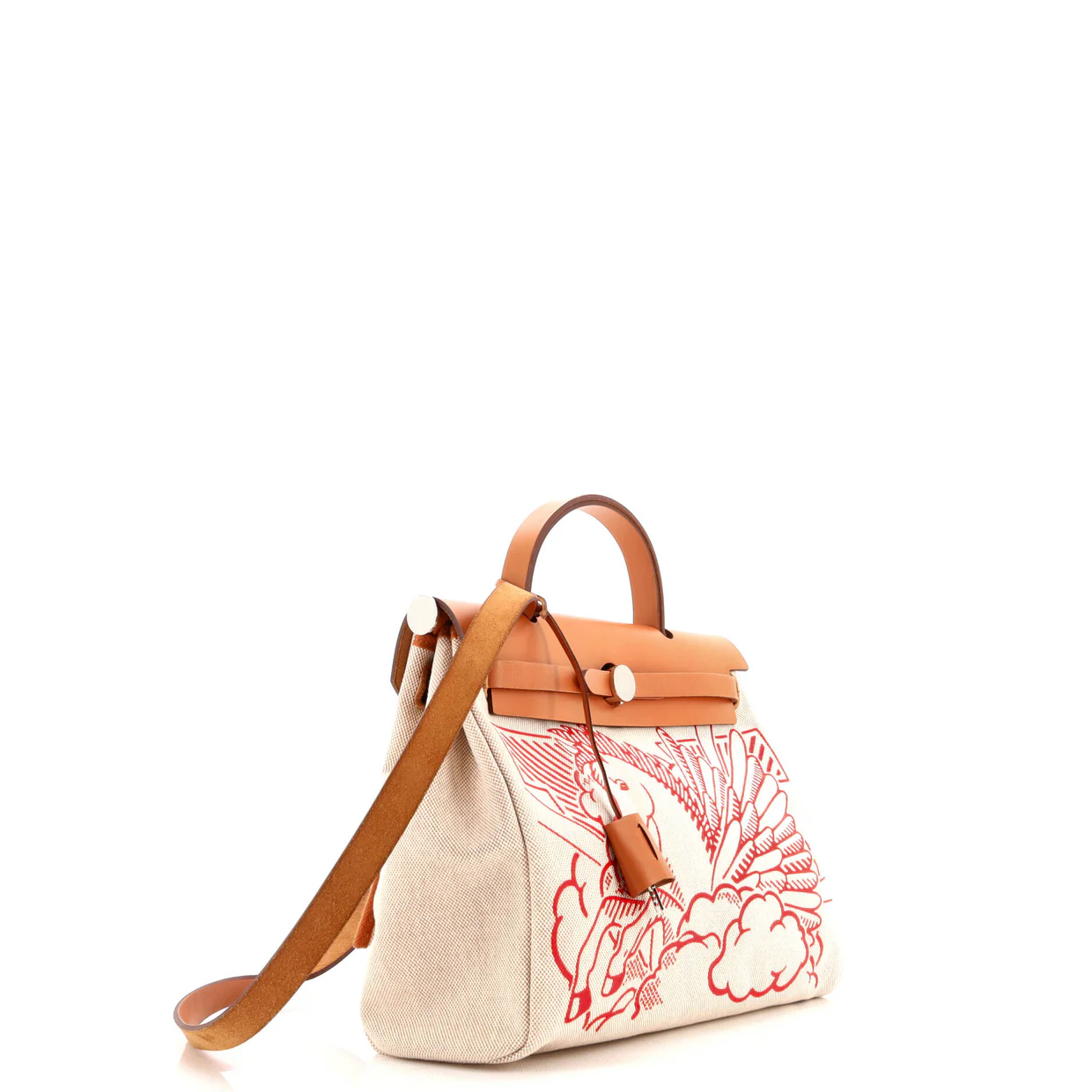Herbag Zip Pegase Pop Toile and Leather 31 - Deep Luxury