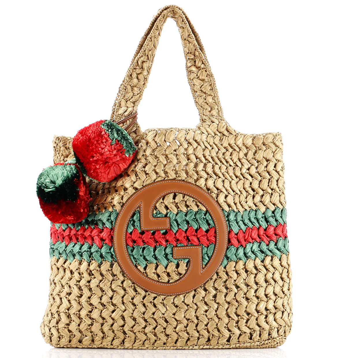 Blondie NM Open Tote Raffia Medium - Deep Luxury