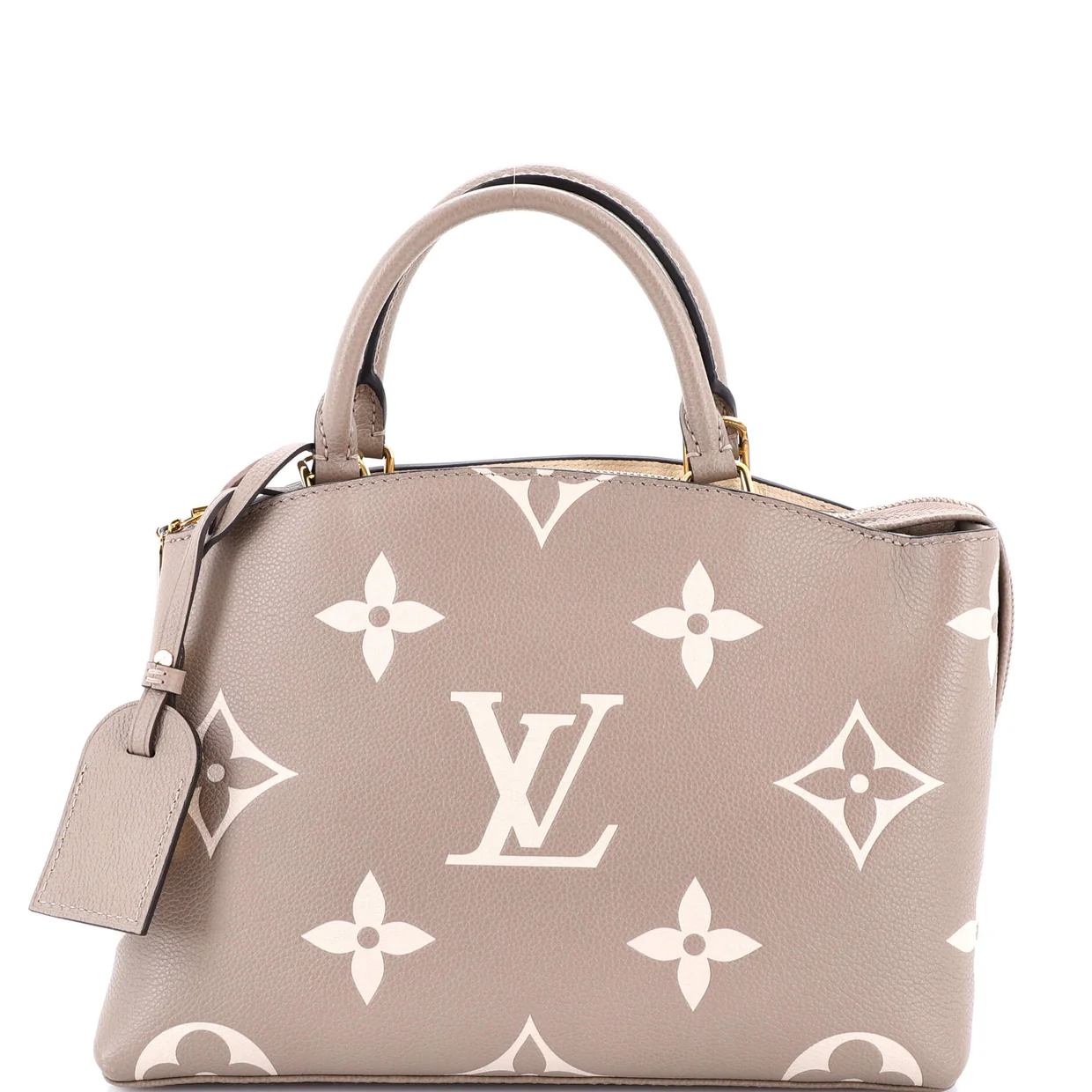 Petit Palais Handbag Bicolor Monogram Empreinte Giant - Deep Luxury