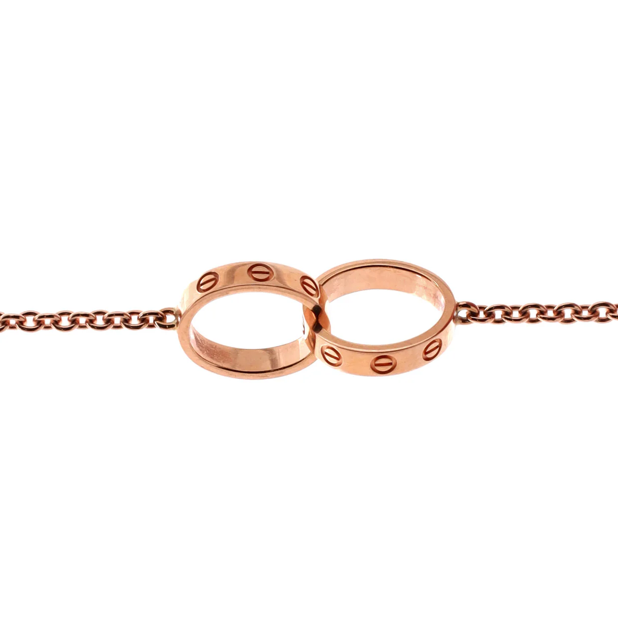 Love Interlocking Bracelet 18K Rose Gold - Deep Luxury