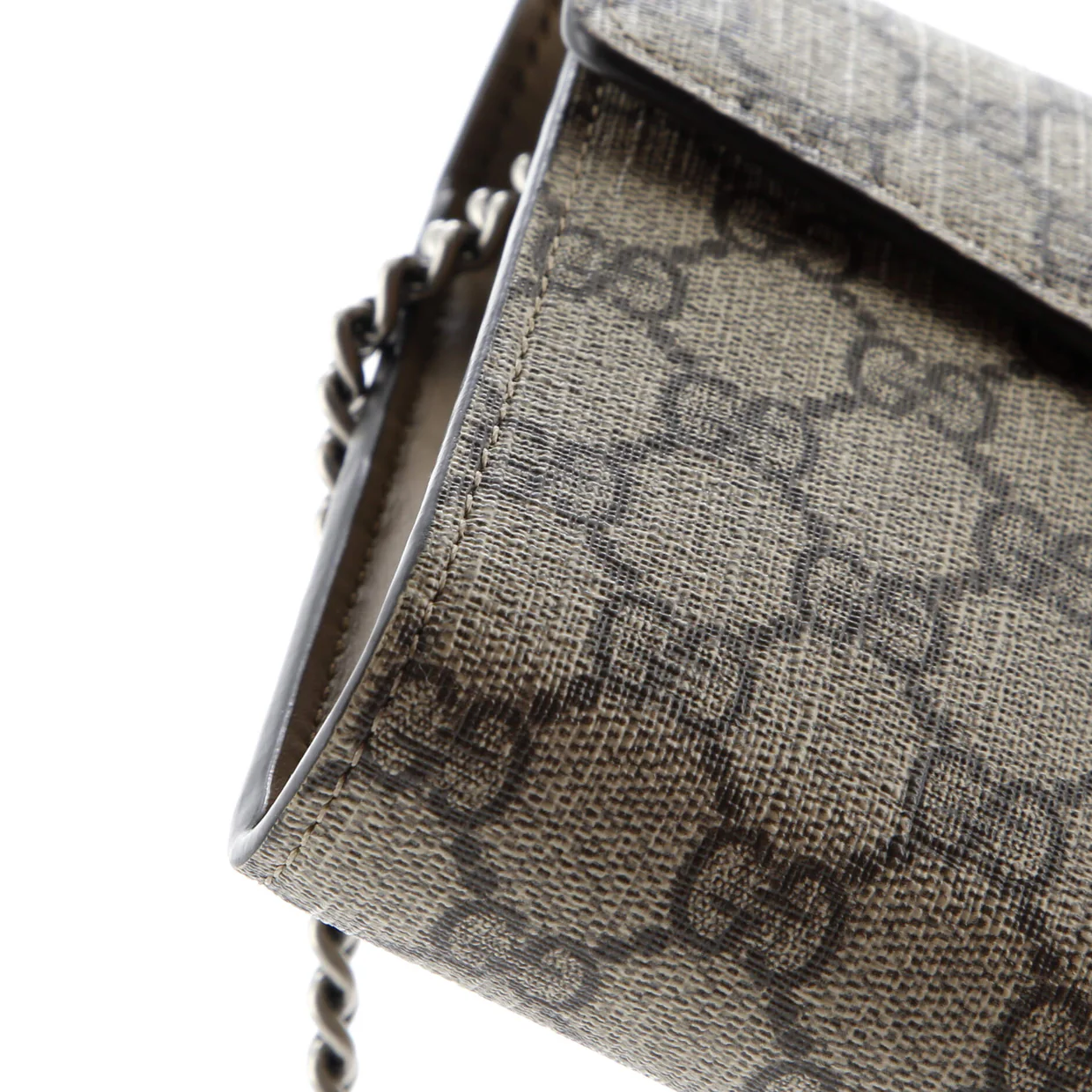 Dionysus Chain Wallet GG Coated Canvas Small - Deep Luxury