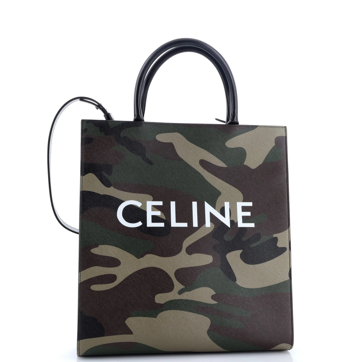 Vertical Cabas Tote Camouflage Coated Canvas Medium - Deep Luxury