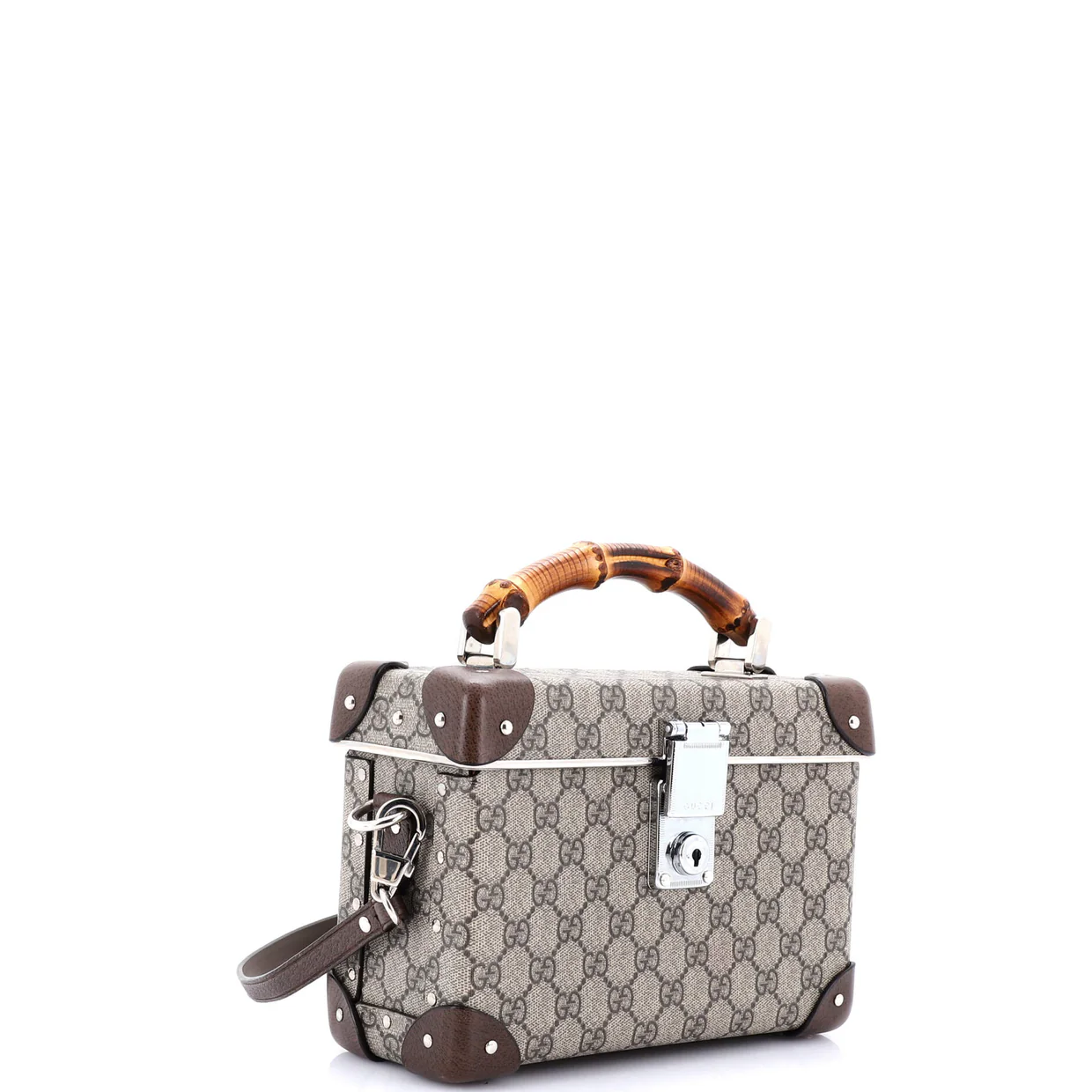 Bamboo Globe-Trotter Vanity Case GG Coated Canvas - Deep Luxury
