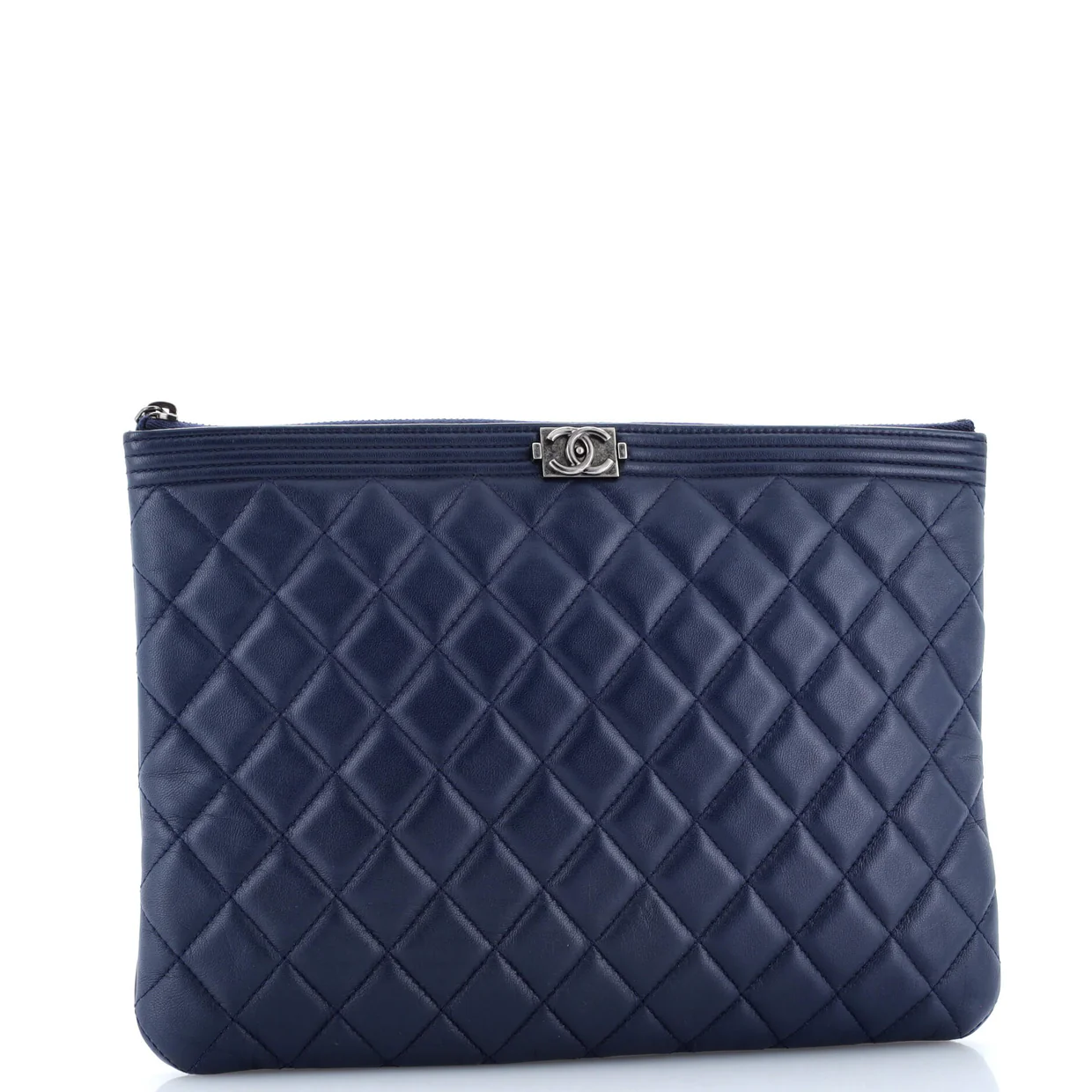 Boy O Case Clutch Quilted Lambskin Medium - Deep Luxury