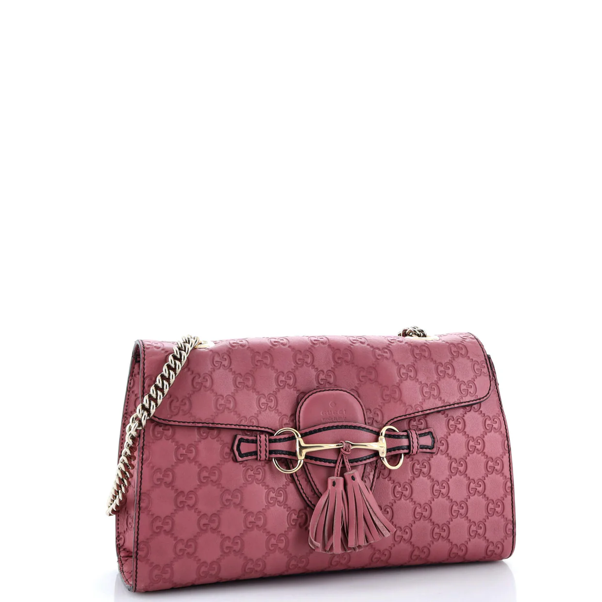 Emily Chain Flap Bag Guccissima Leather Medium - Deep Luxury