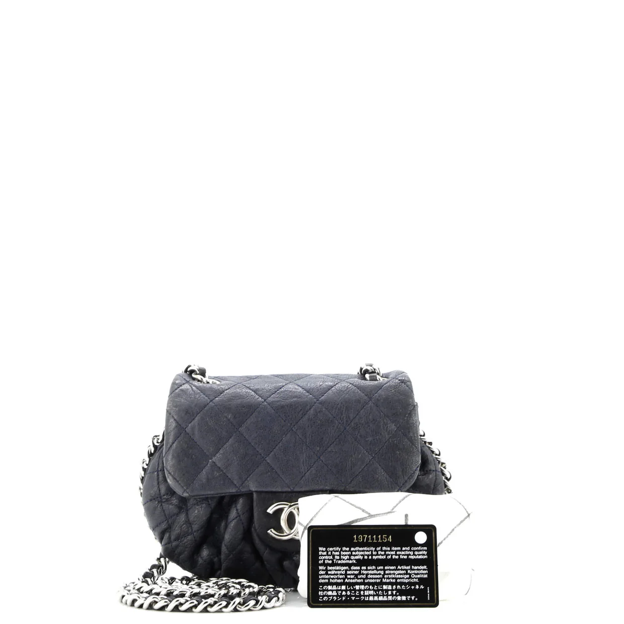 Chain Around Flap Bag Quilted Leather Small - Deep Luxury