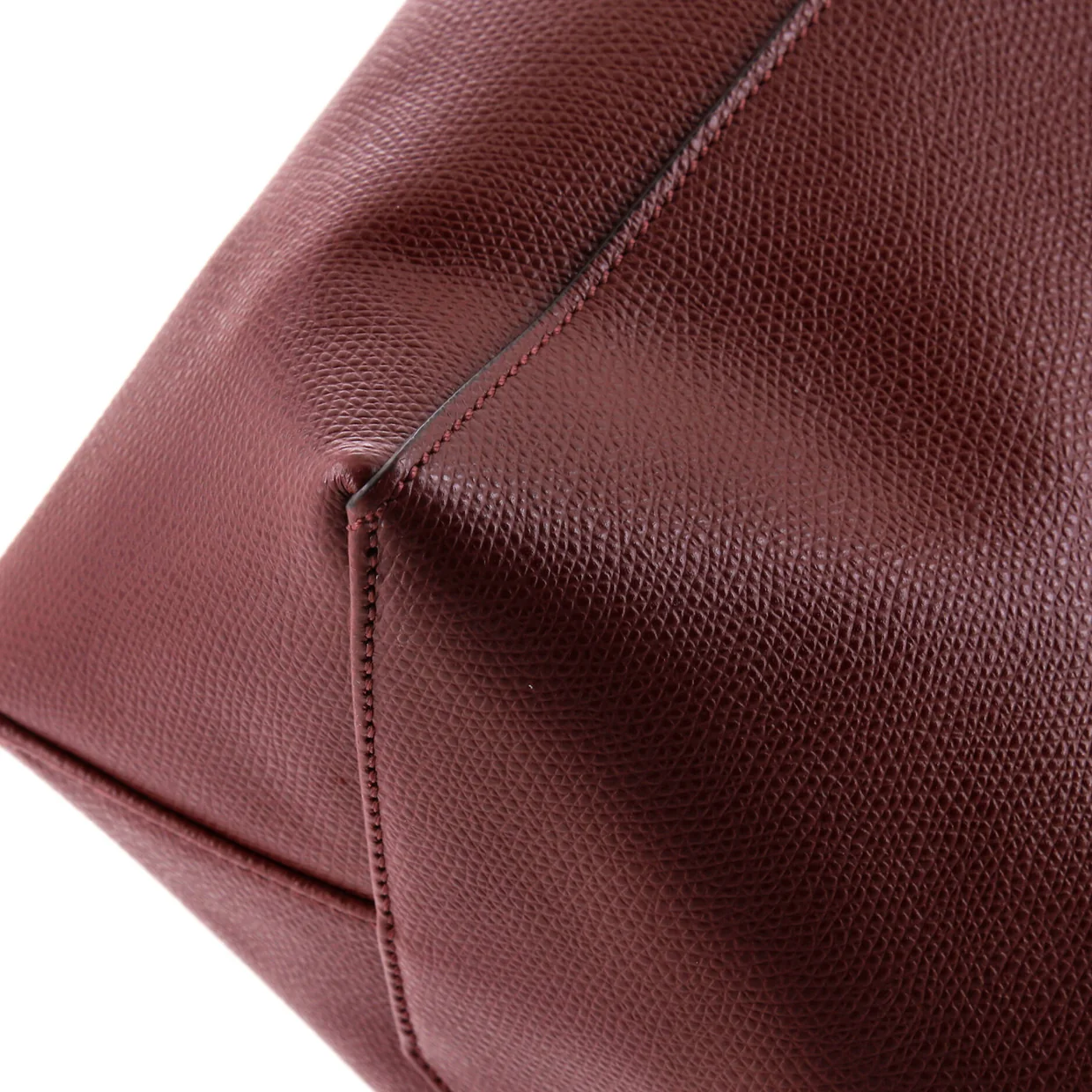 Vertical Cabas Tote Grained Calfskin Small - Deep Luxury