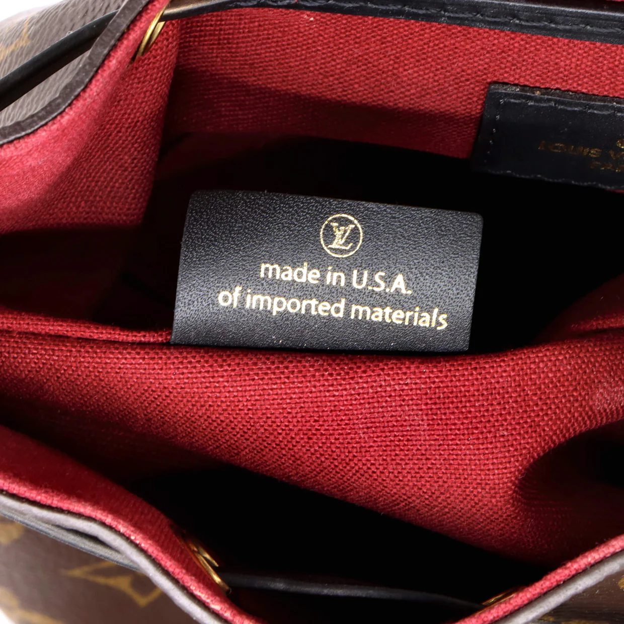 Montsouris NM Backpack Monogram Canvas with Leather BB - Deep Luxury