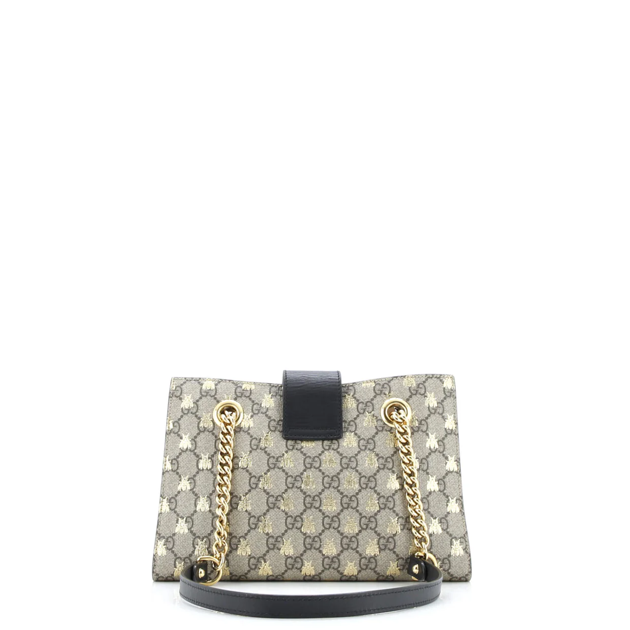 Padlock Chain Tote Printed GG Coated Canvas Small - Deep Luxury