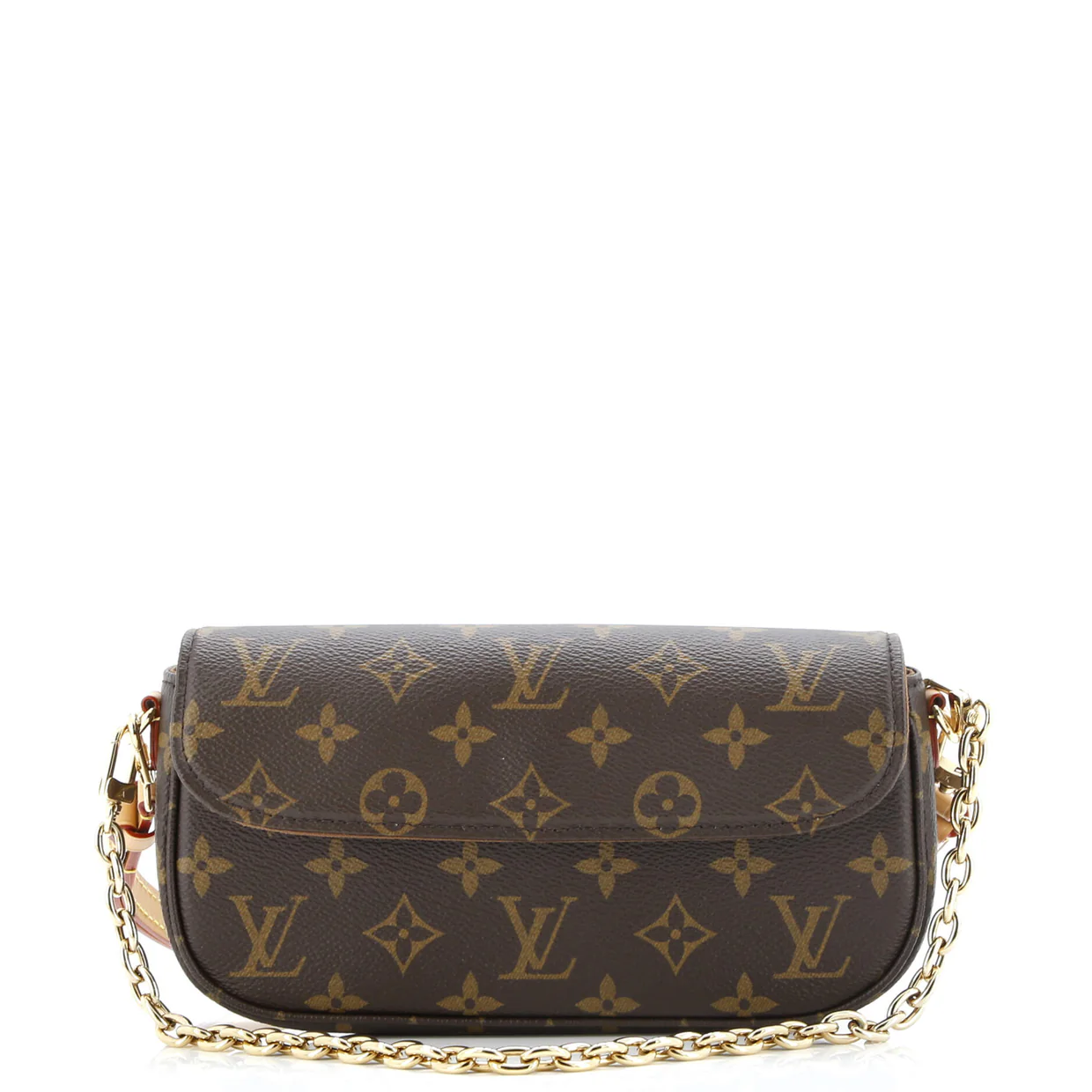 Ivy Wallet on Chain Monogram Canvas - Deep Luxury