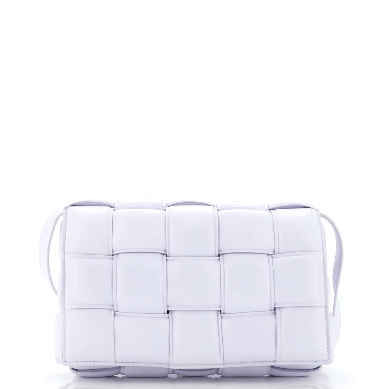 Cassette Crossbody Bag Padded Maxi Intrecciato Leather - Deep Luxury