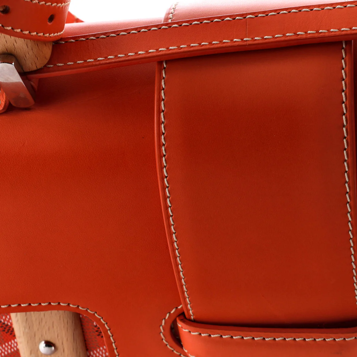 Saigon Top Handle Bag Coated Canvas with Leather MM - Deep Luxury