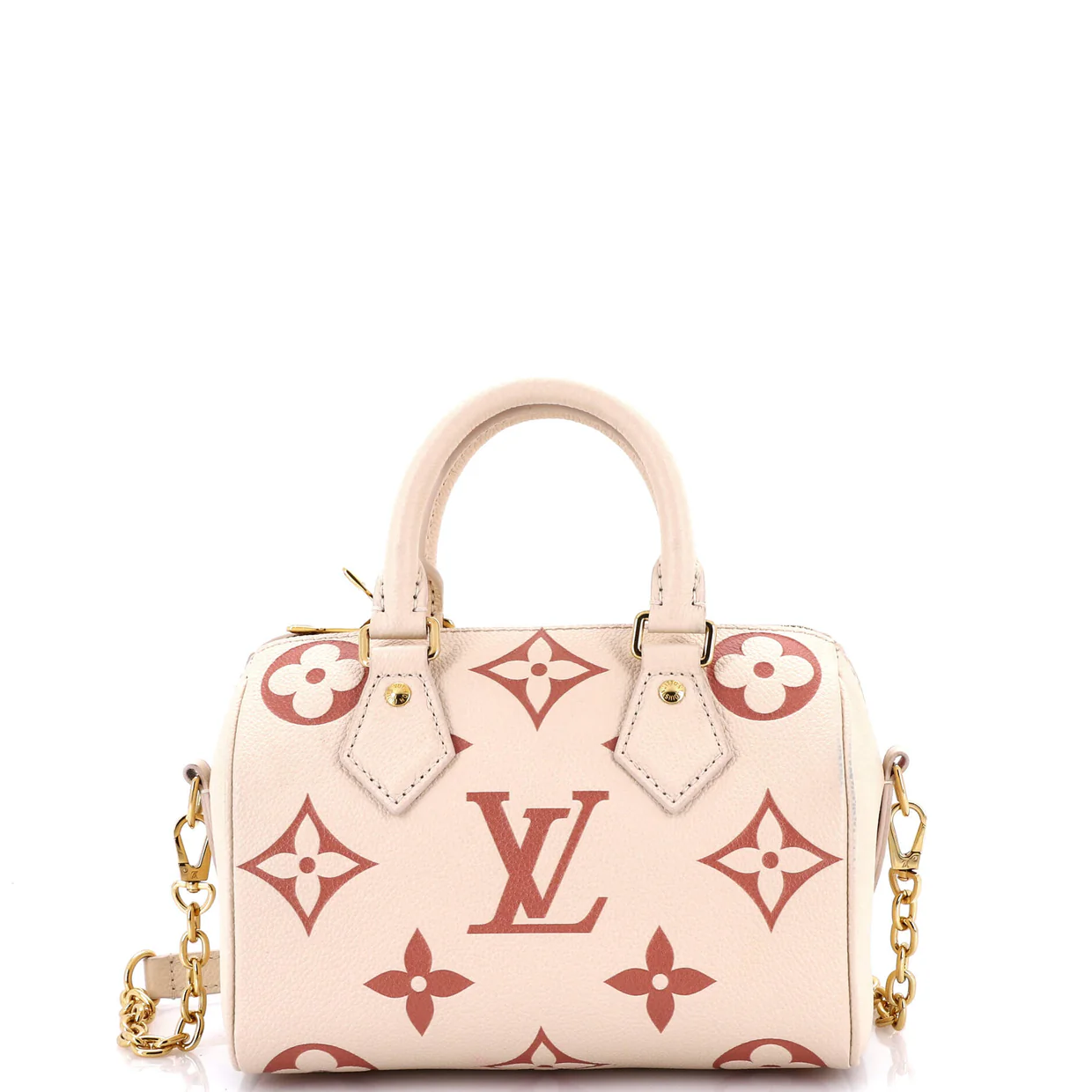 Speedy Bandouliere Bag Bicolor Monogram Empreinte Giant 20 - Deep Luxury