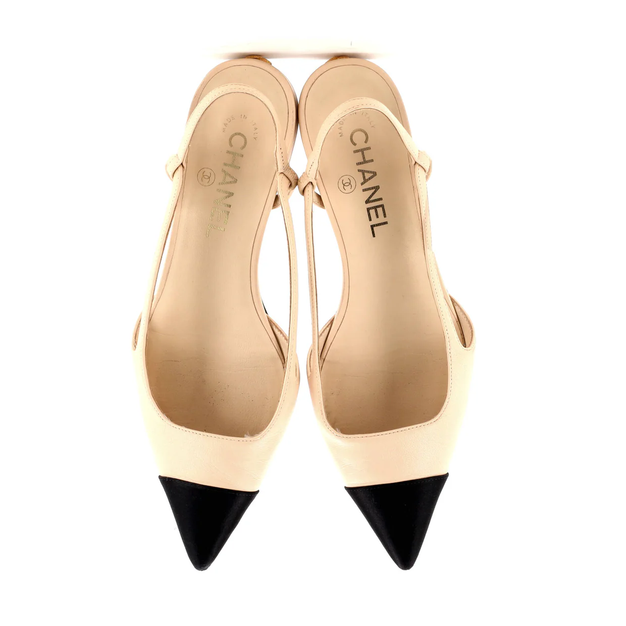 Women's Cap Toe CC Slingback Flats Leather - Deep Luxury