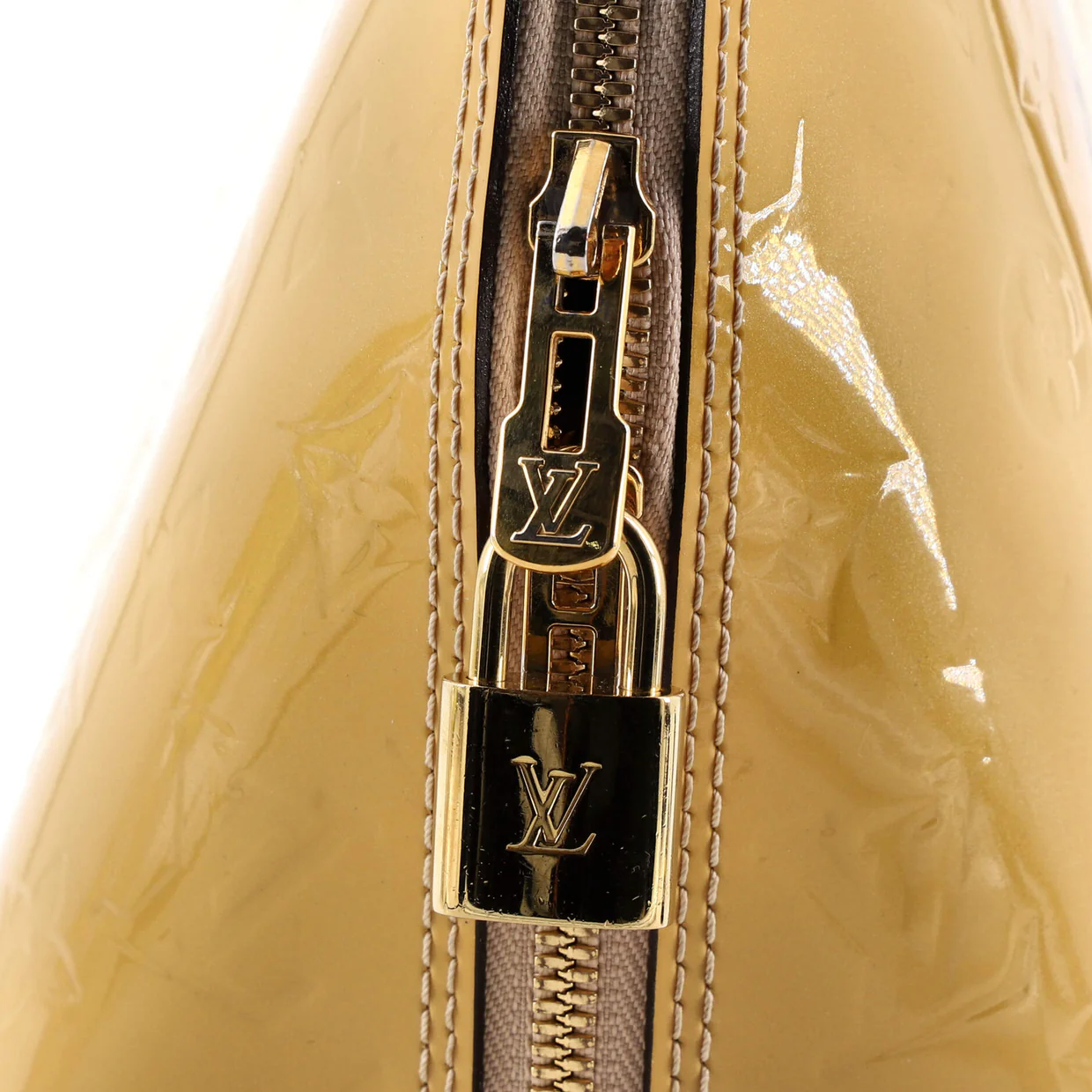 Alma Handbag Monogram Vernis PM - Deep Luxury