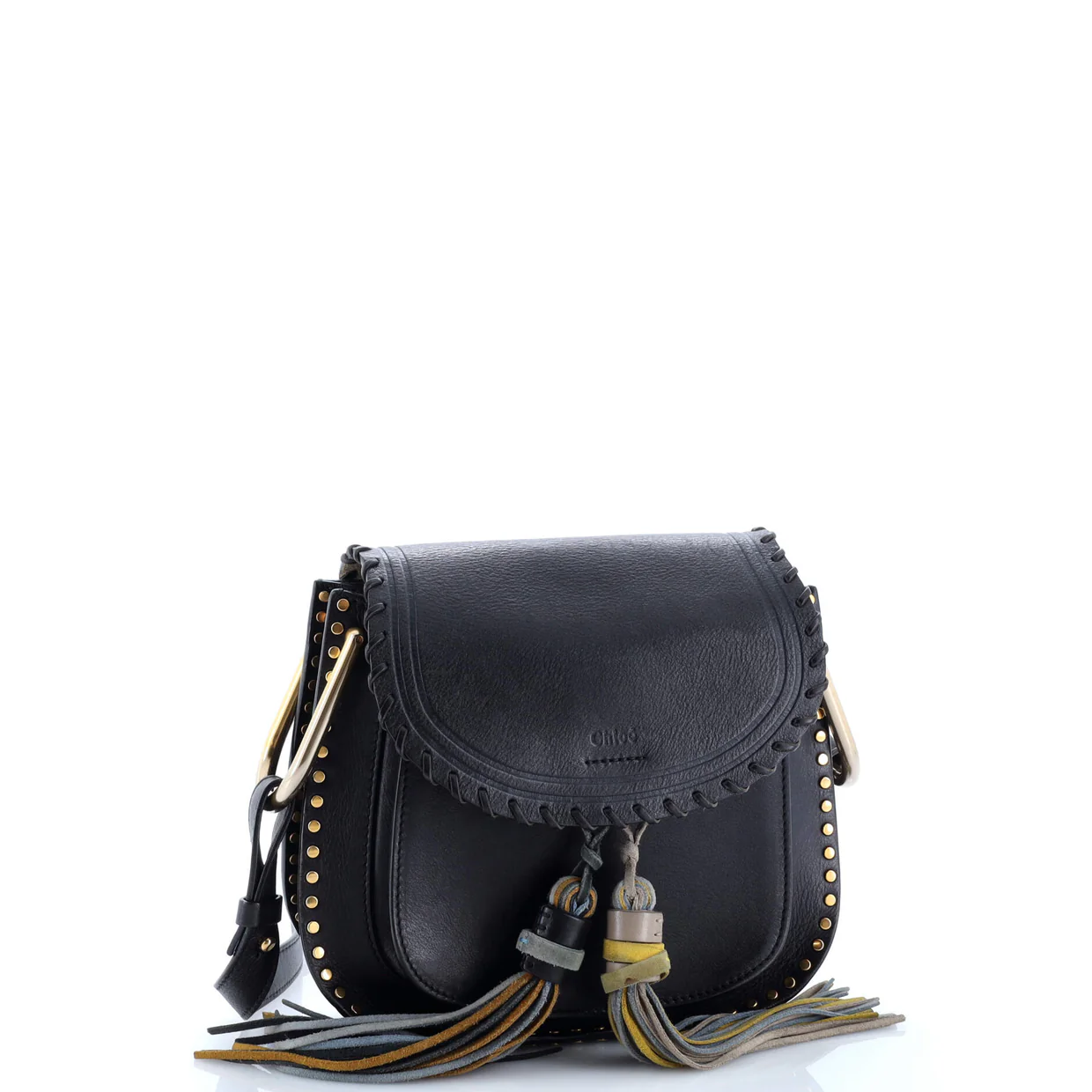 Hudson Handbag Whipstitch Leather Medium - Deep Luxury