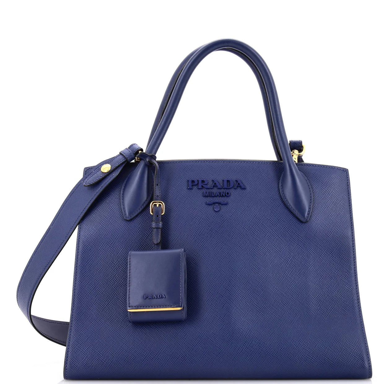Monochrome Tote Saffiano with City Calf Medium - Deep Luxury