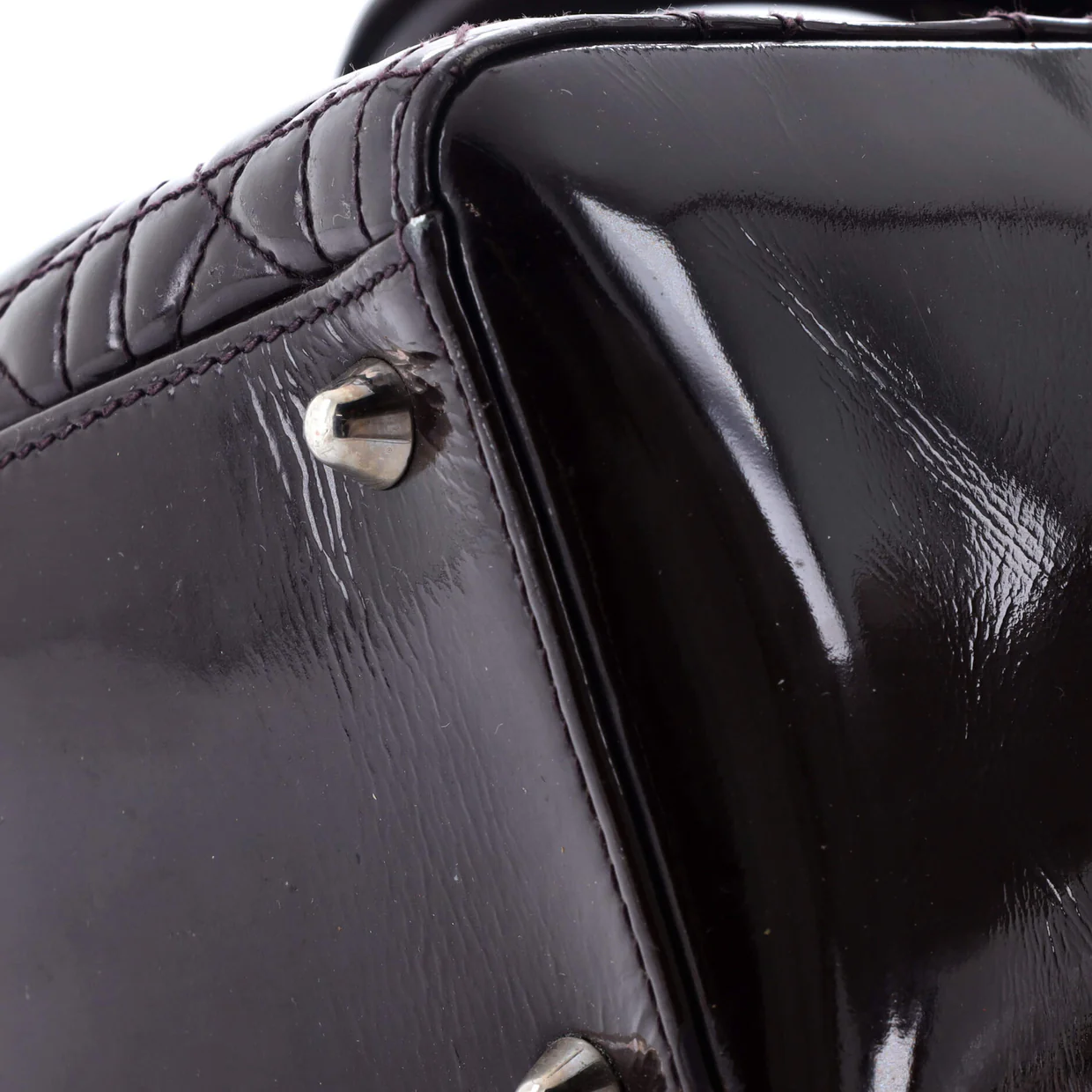 Lady Dior Bag Cannage Quilt Patent Large - Deep Luxury