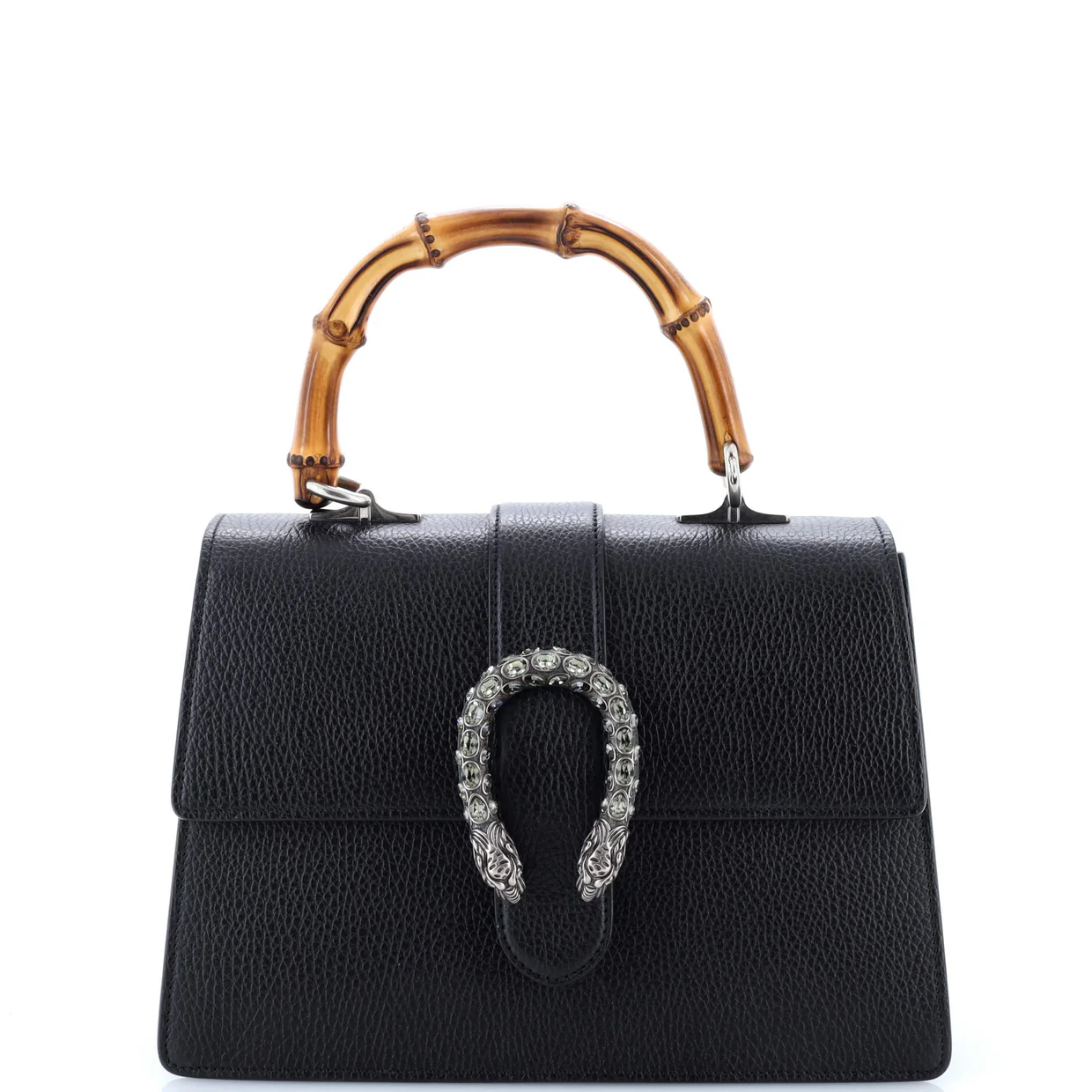 Dionysus Bamboo Top Handle Bag Leather Medium - Deep Luxury