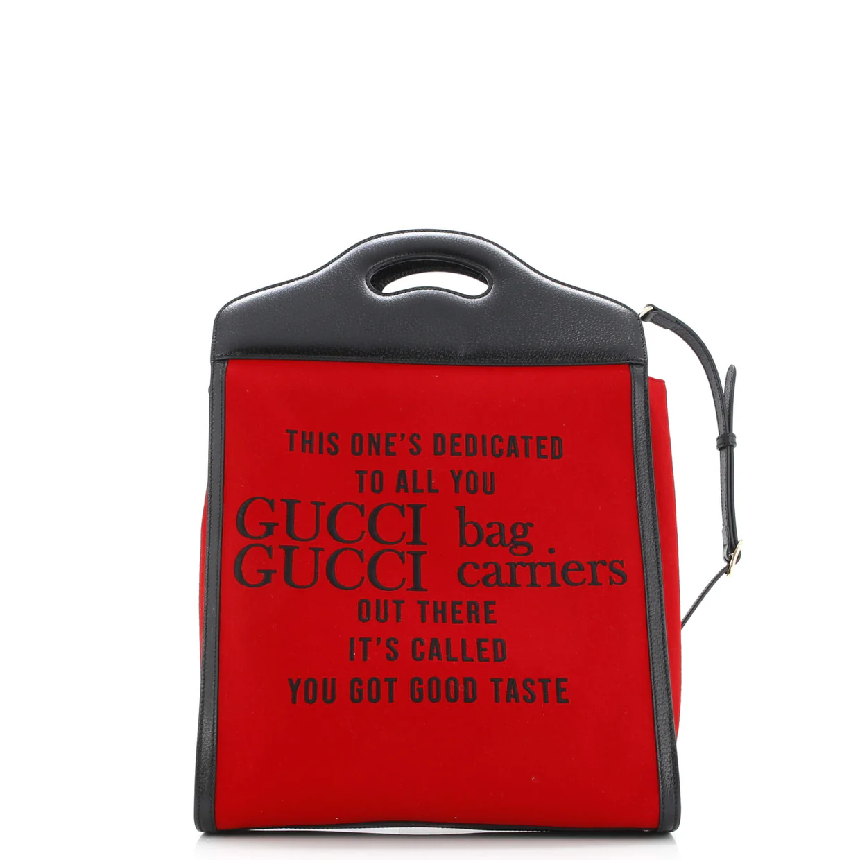 Aria 100th Anniversary Cut Out Handle Tote Embroidered Felt - Deep Luxury