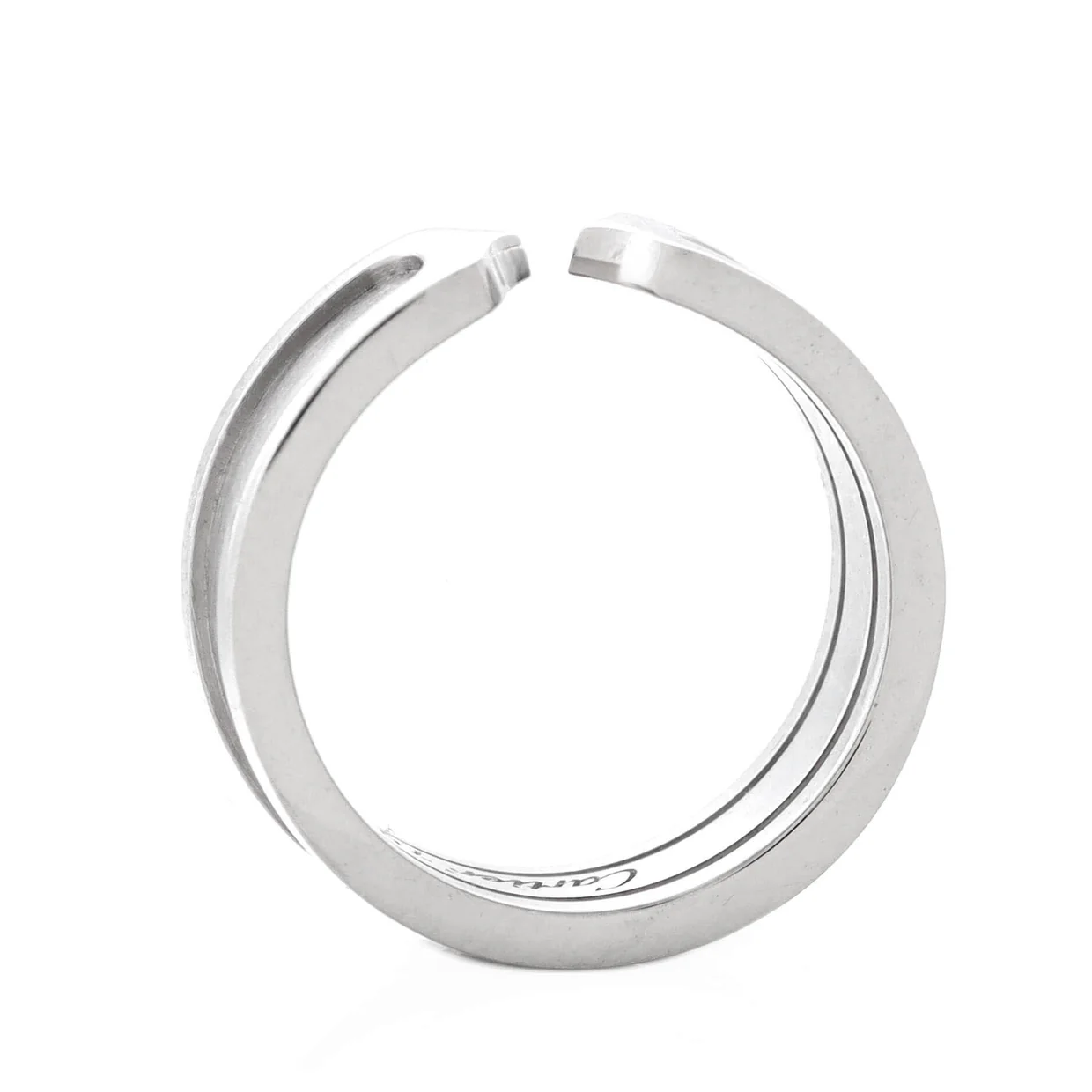 C de Cartier Ring 18K White Gold 6.5mm - Deep Luxury