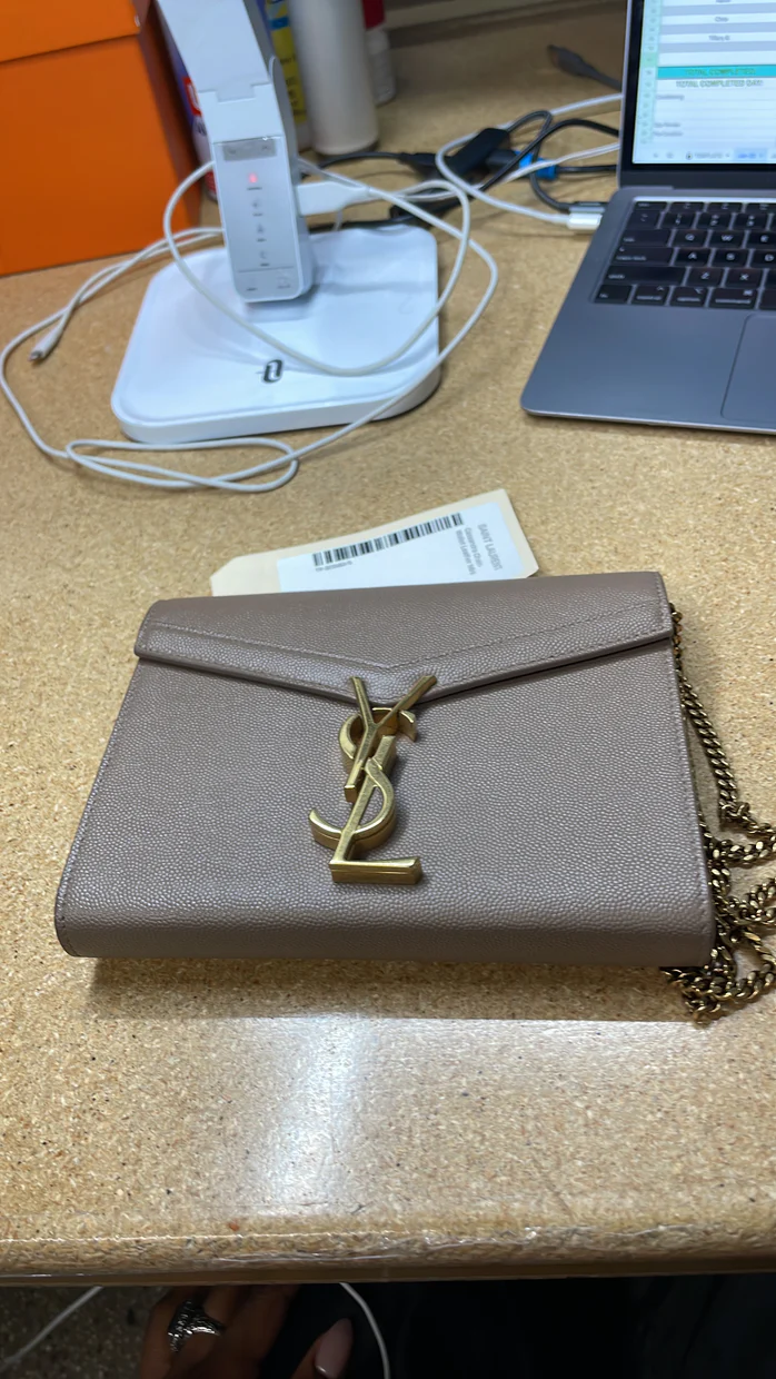 Cassandra Chain Wallet Leather Mini - Deep Luxury