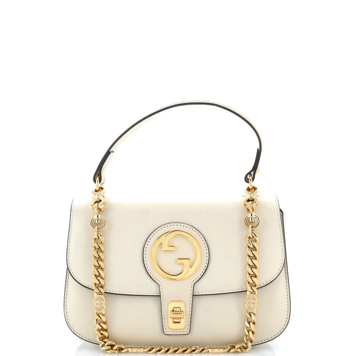 Blondie NM Chain Top Handle Bag Leather Small - Deep Luxury