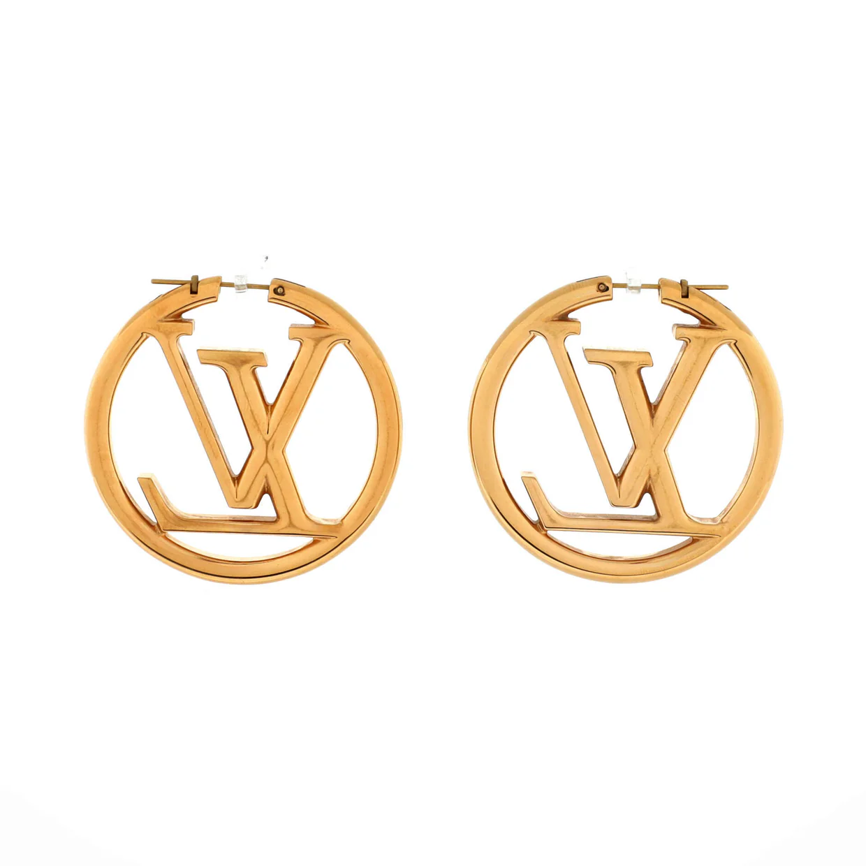 Louise Hoop Earrings Metal GM - Deep Luxury