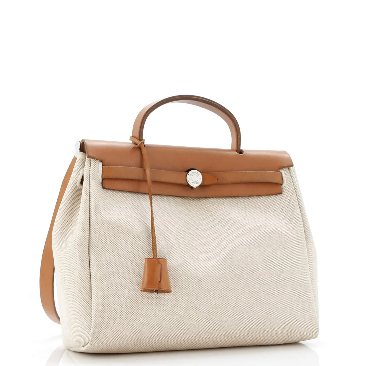 Herbag Toile and Leather PM - Deep Luxury