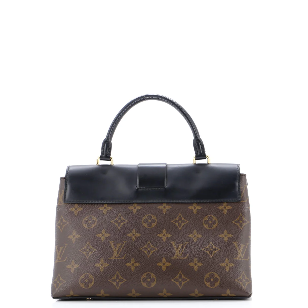 One Handle Flap Bag Monogram Canvas and Leather MM - Deep Luxury