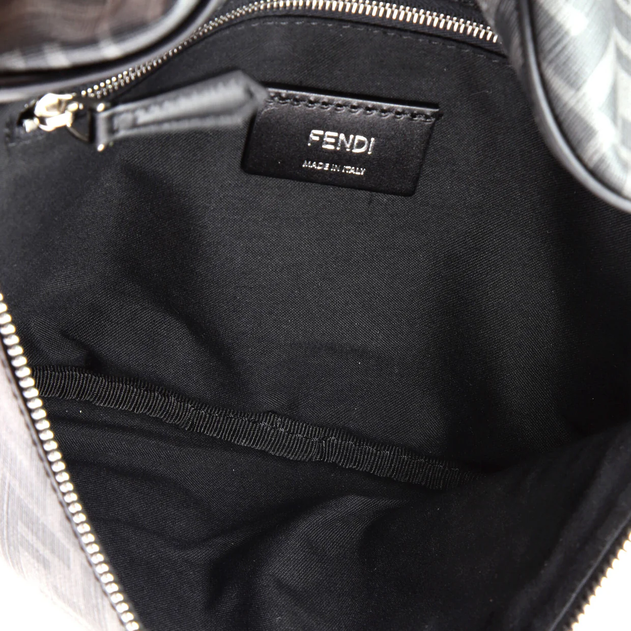 Zip Belt Bag Zucca Coated Canvas and Leather - Deep Luxury