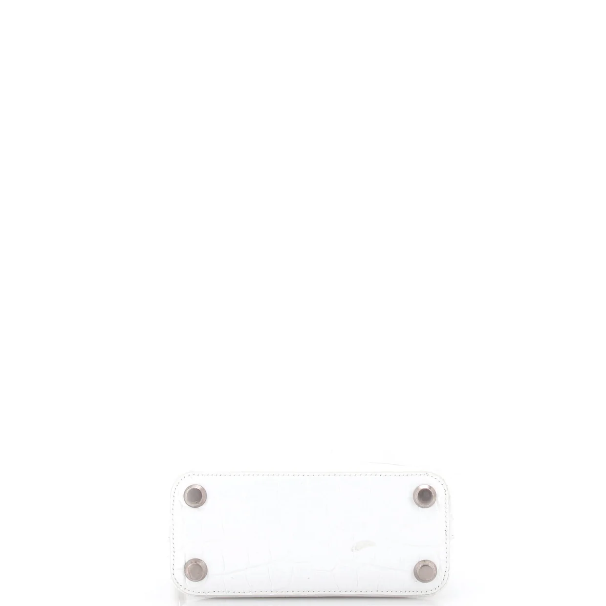 Logo Ville Bag Crocodile Embossed Leather XXS - Deep Luxury