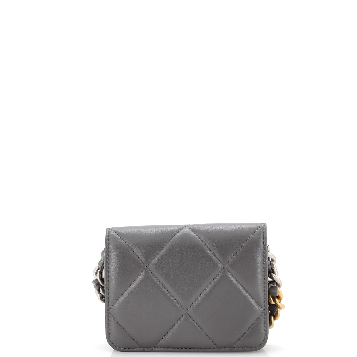 19 Flap Coin Purse Belt Bag Quilted Lambskin - Deep Luxury