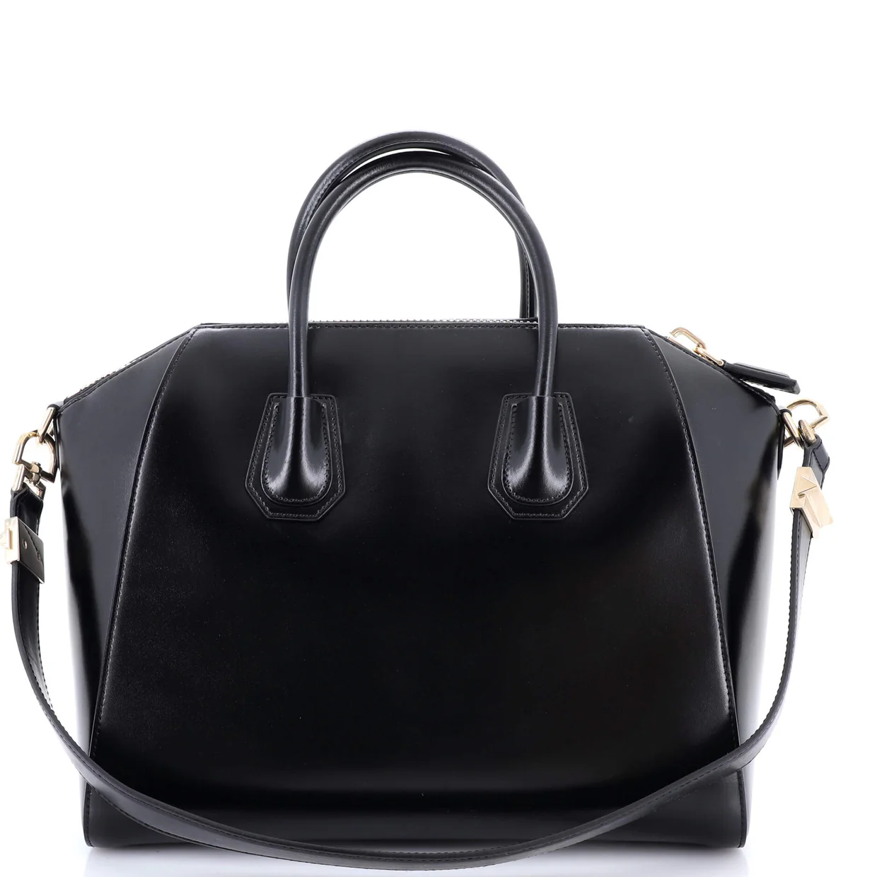 Antigona Bag Glazed Leather Medium - Deep Luxury